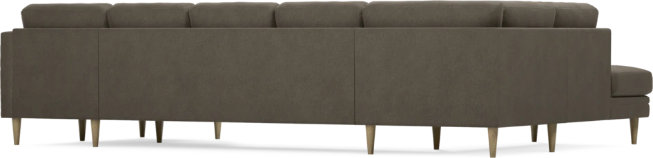 Eden - 3-sits soffa med divan vänster och schäslong höger - Brun