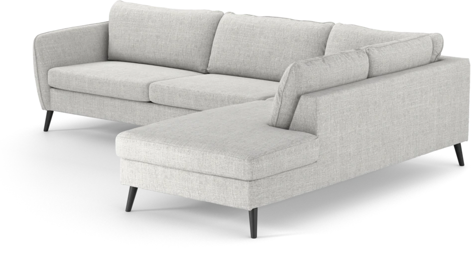 County - 2,5-sits soffa med divan höger - Grå
