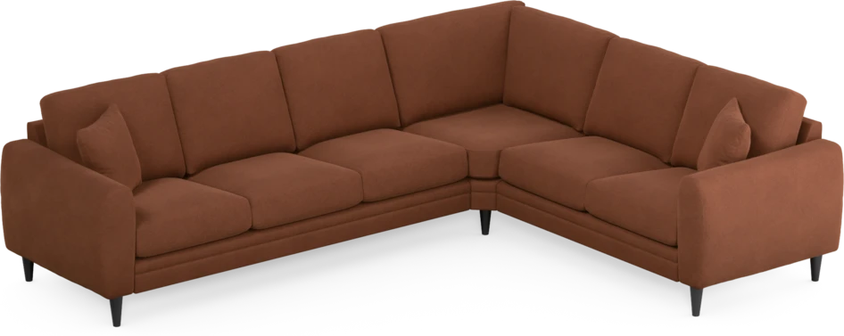 Eden - Hörnsoffa, 3+2-sits - Orange