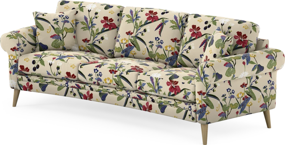 Eden - 3-sits soffa svängd - Flerfärgad