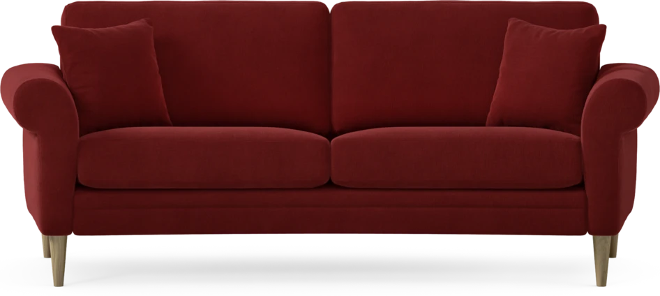 Eden - 2,5-sits soffa svängd - Röd