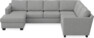 Friday - Hörnsoffa, 3+2-sits med schäslong vänster - Grå