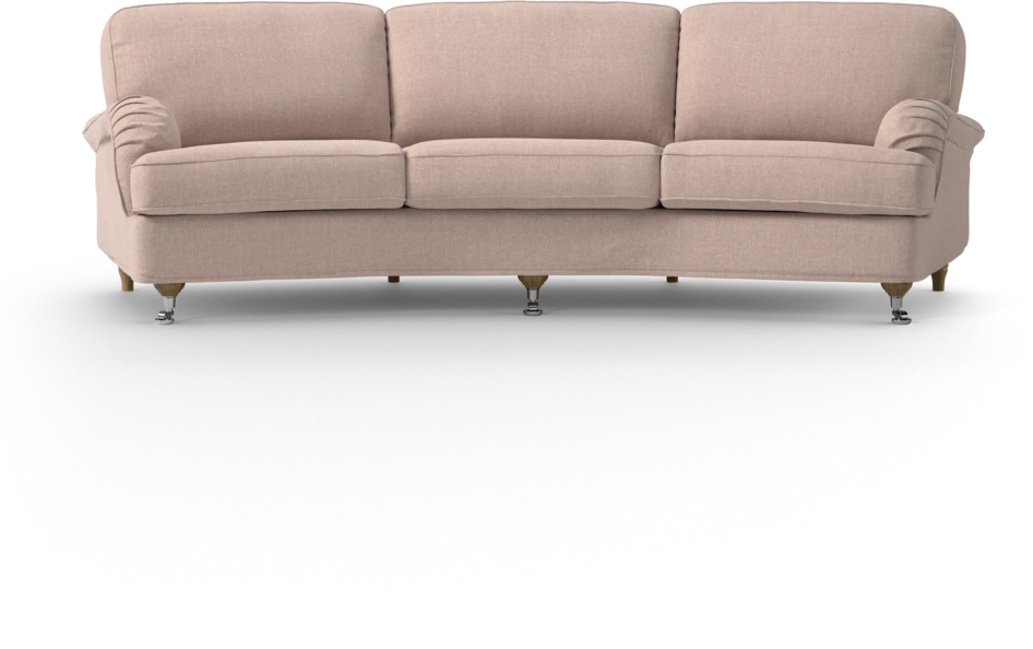 Oxford - 3-sits soffa svängd - Rosa
