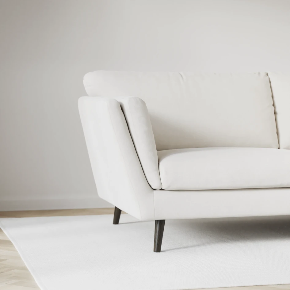 Madison Lux - 2-sits soffa med divan vänster och schäslong höger - Vit