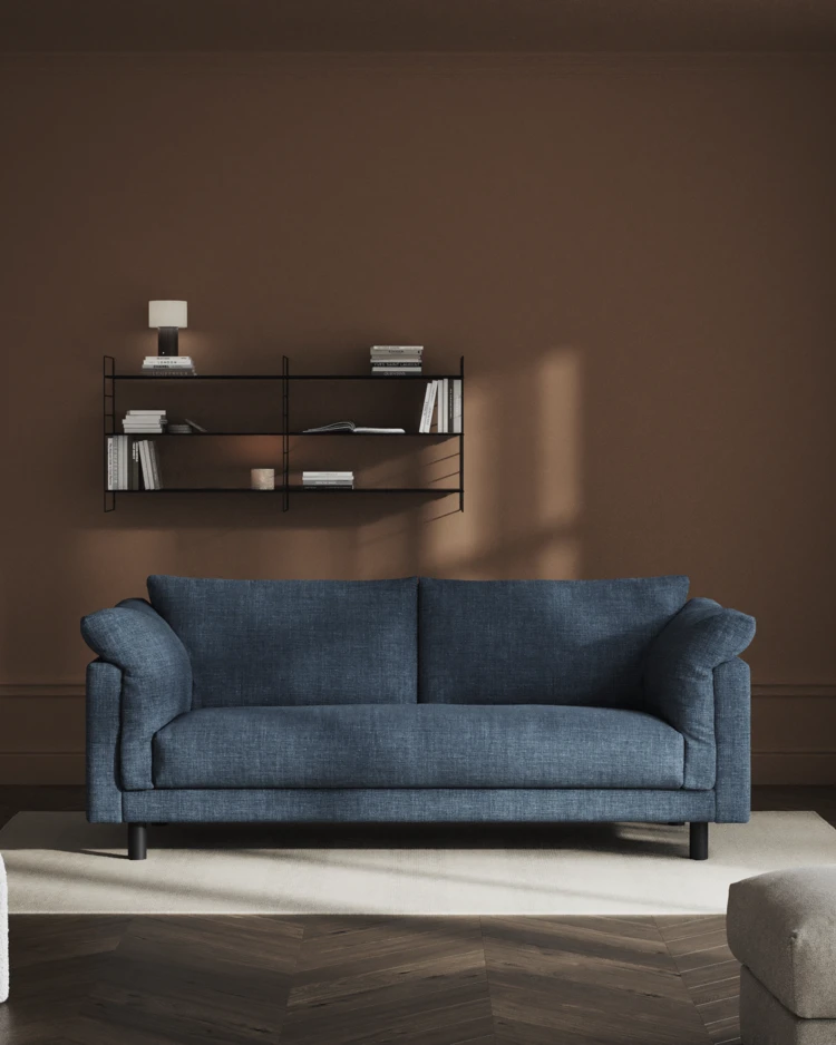 Cherrie - 2,5-sits soffa, hel dyna, fast klädsel - inspiration