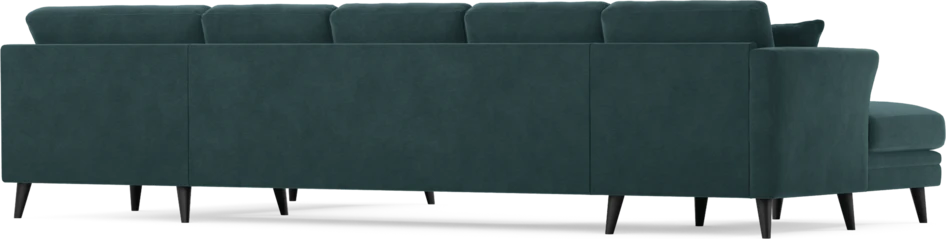 Eden - 3-sits soffa med schäslong vänster och divan höger - Blå