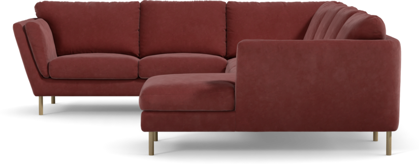 Madison Lux - Hörnsoffa med schäslong höger - Rosa