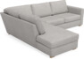 Friday - 2,5-sits soffa med divan vänster - Vit
