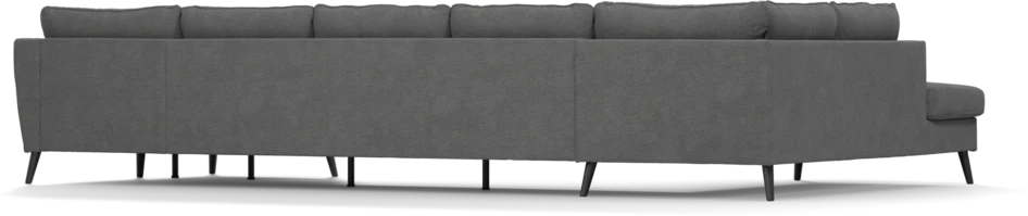 County - 4-sits soffa med divan vänster och schäslong höger - Grå