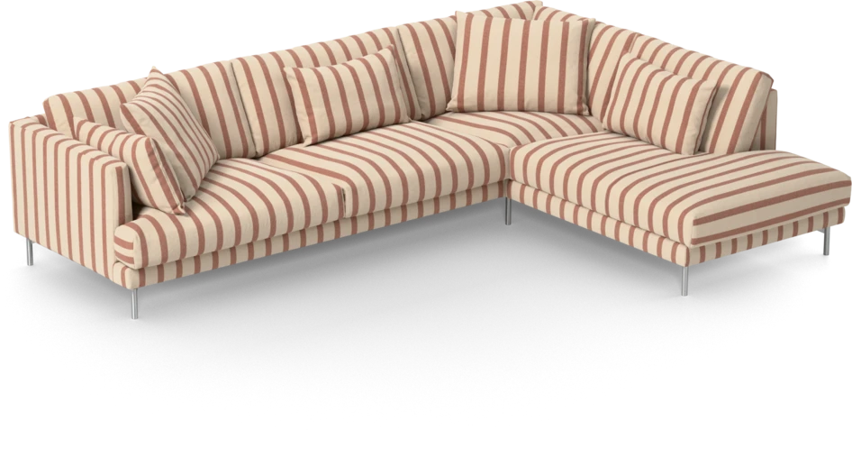 Harper - 3-sits soffa med divan höger - Flerfärgad