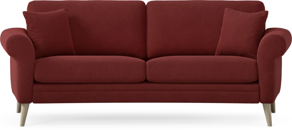 Eden - 2,5-sits soffa svängd - Röd