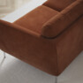 Madison - 2-sits soffa med schäslong höger - Orange