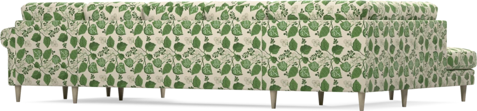 Eden - 3-sits soffa med divan vänster och schäslong höger - Flerfärgad