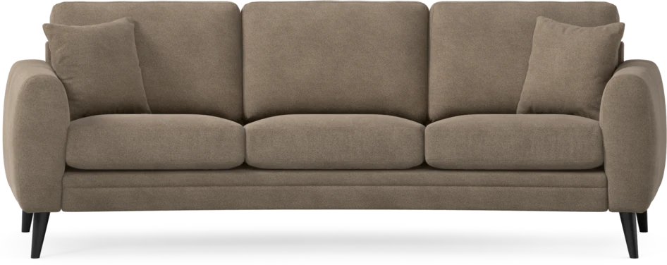 Eden - 3-sits soffa svängd - Brun