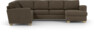 Friday - Hörnsoffa, 2+3-sits med schäslong höger - Brun