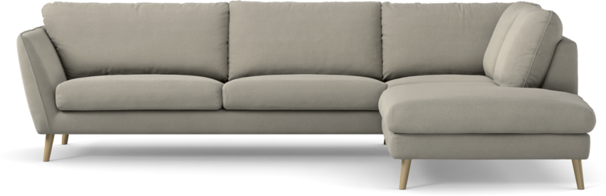 Madison Lux - 3-sits soffa med divan höger - Grå