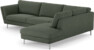 Madison Lux - 3-sits soffa med divan höger - Grön