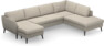 County - 3-sits soffa med schäslong vänster och divan höger - Beige