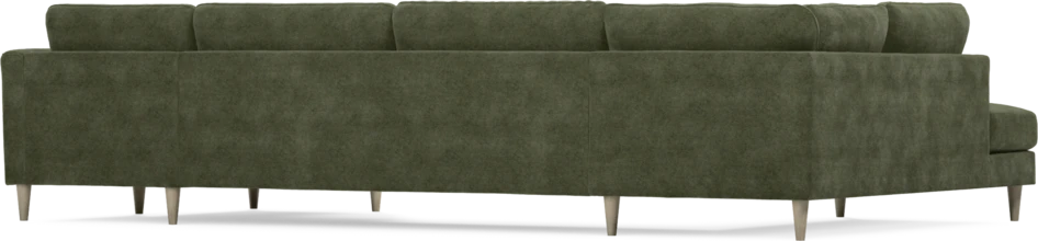 Bridge - 3-sits soffa med divan vänster och schäslong höger - Grön