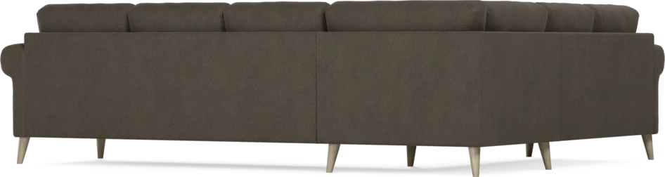 Eden - Hörnsoffa, 2+3-sits - Brun