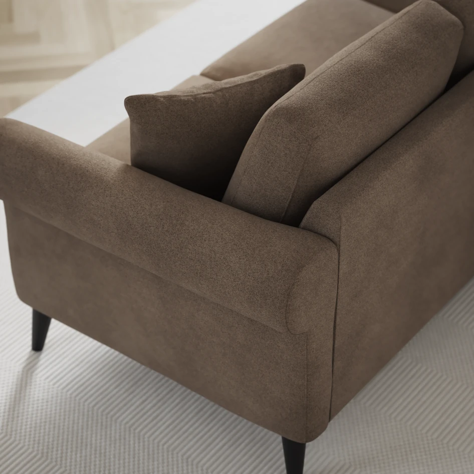 Eden - 3-sits soffa - Brun