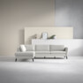 County - 2,5-sits soffa med divan vänster - Vit