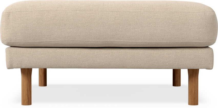 Willow - Fotpall, fast klädsel - Beige