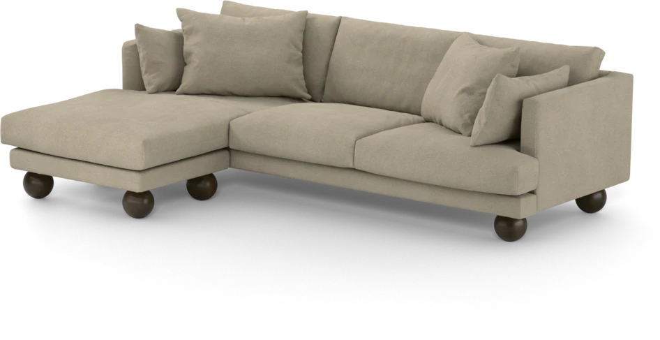 Harper - 4-sits med schäslong vänster - Beige