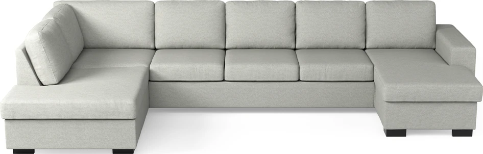 Nevada - 4-sits soffa med divan vänster och schäslong höger - Grå