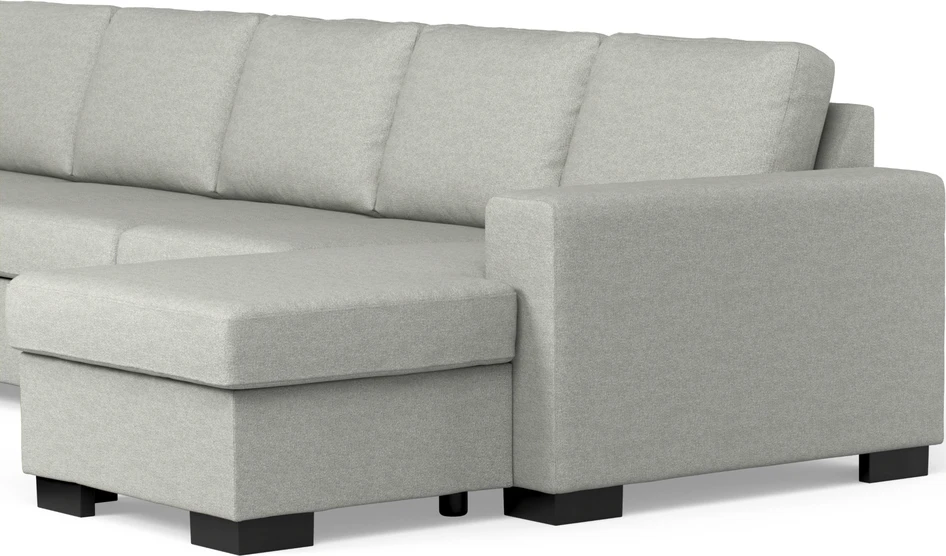 Nevada - 4-sits soffa med divan vänster och schäslong höger - Grå