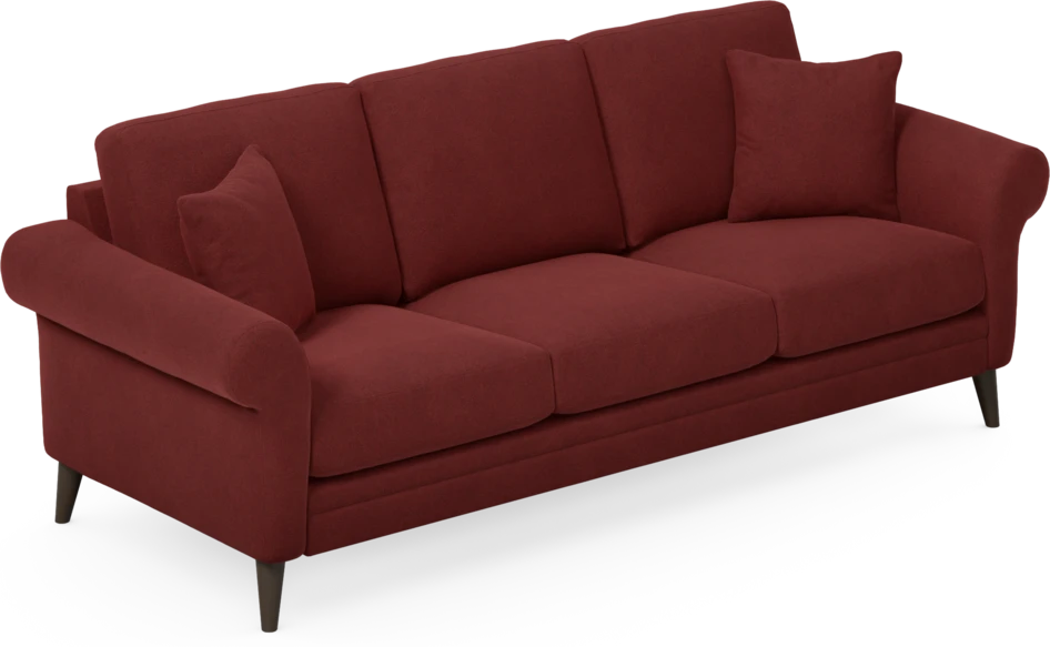 Eden - 3-sits soffa - Röd