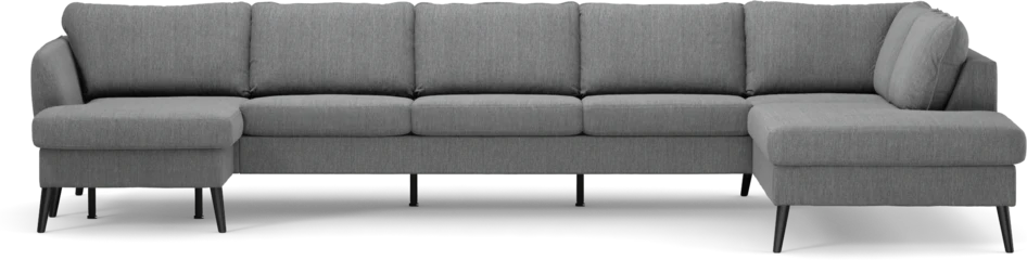 County - 4-sits soffa med schäslong vänster och divan höger - Grå