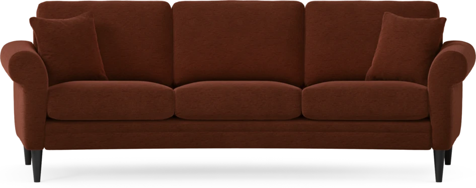 Eden - 3-sits soffa svängd - Orange