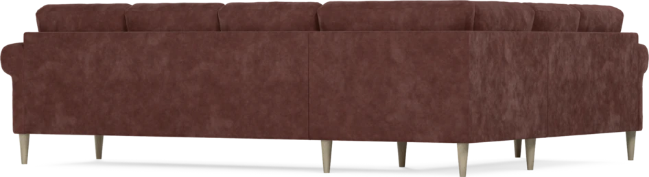 Eden - Hörnsoffa, 2+3-sits - Röd