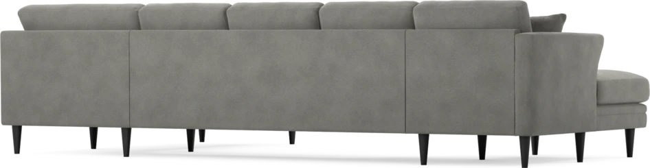 Eden - 3-sits soffa med schäslong vänster och divan höger - Grå
