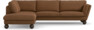 Madison - 3-sits soffa med divan vänster - Brun