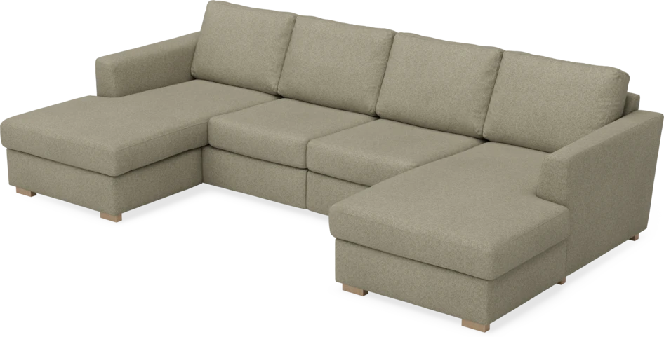 Friday - 2-sits soffa med två schäslonger - Beige