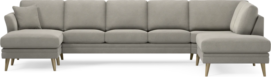 Eden - 3-sits soffa med schäslong vänster och divan höger - Grå
