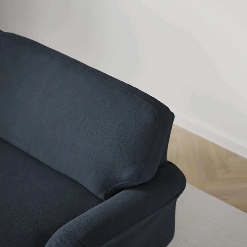 Oxford - 3-sits soffa svängd - Blå