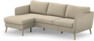 County - 3-sits soffa med flyttbar schäslong - Beige