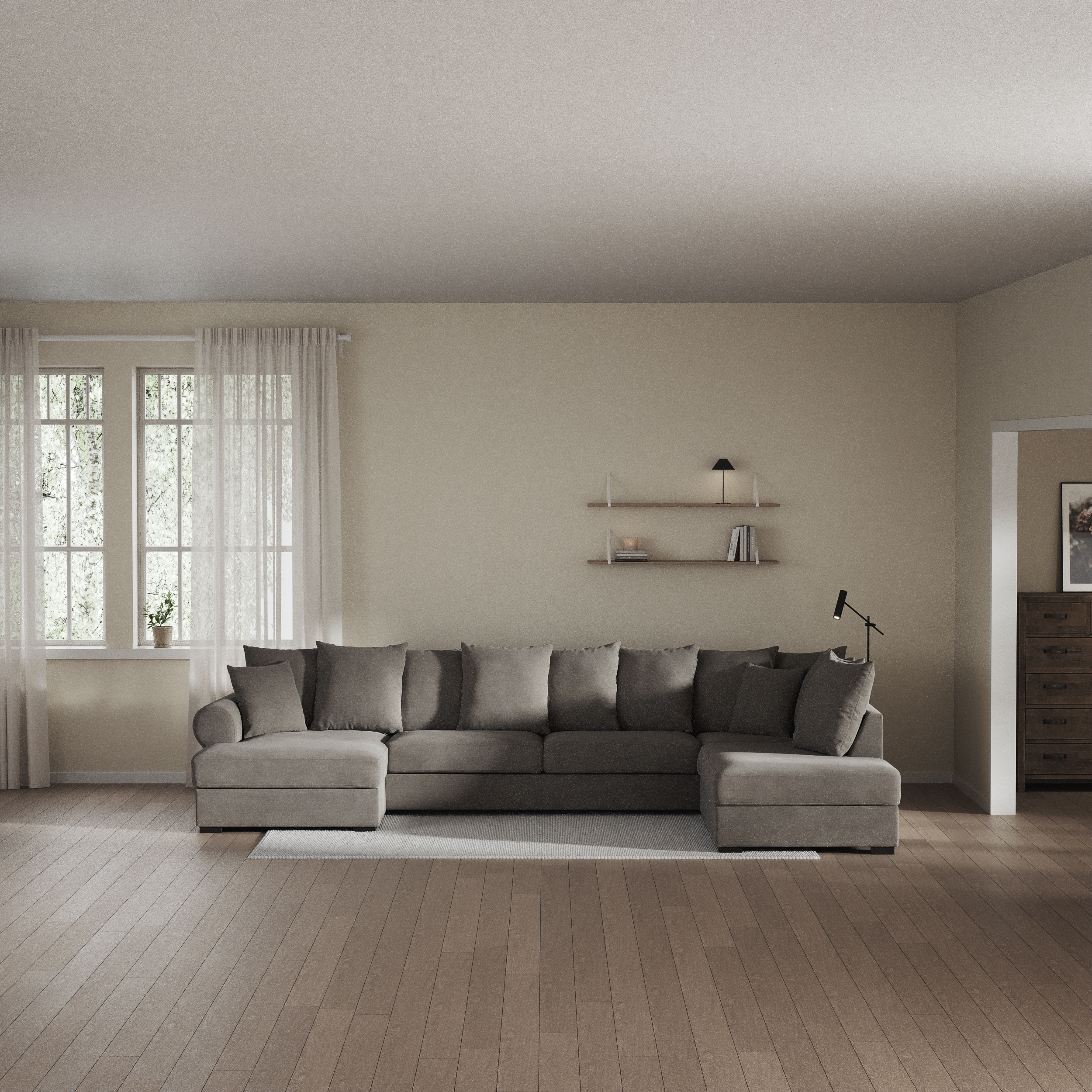Town - 3-sits soffa med divan höger och schäslong vänster - inspiration
