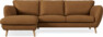 Madison Lux - 2-sits soffa med schäslong vänster - Brun