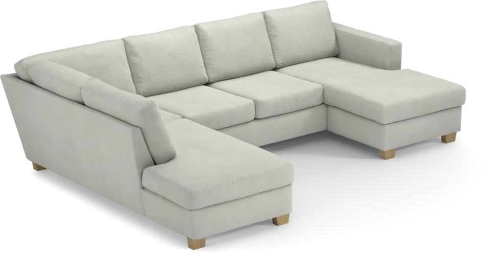 Friday - 3-sits soffa med divan vänster och schäslong höger - Vit