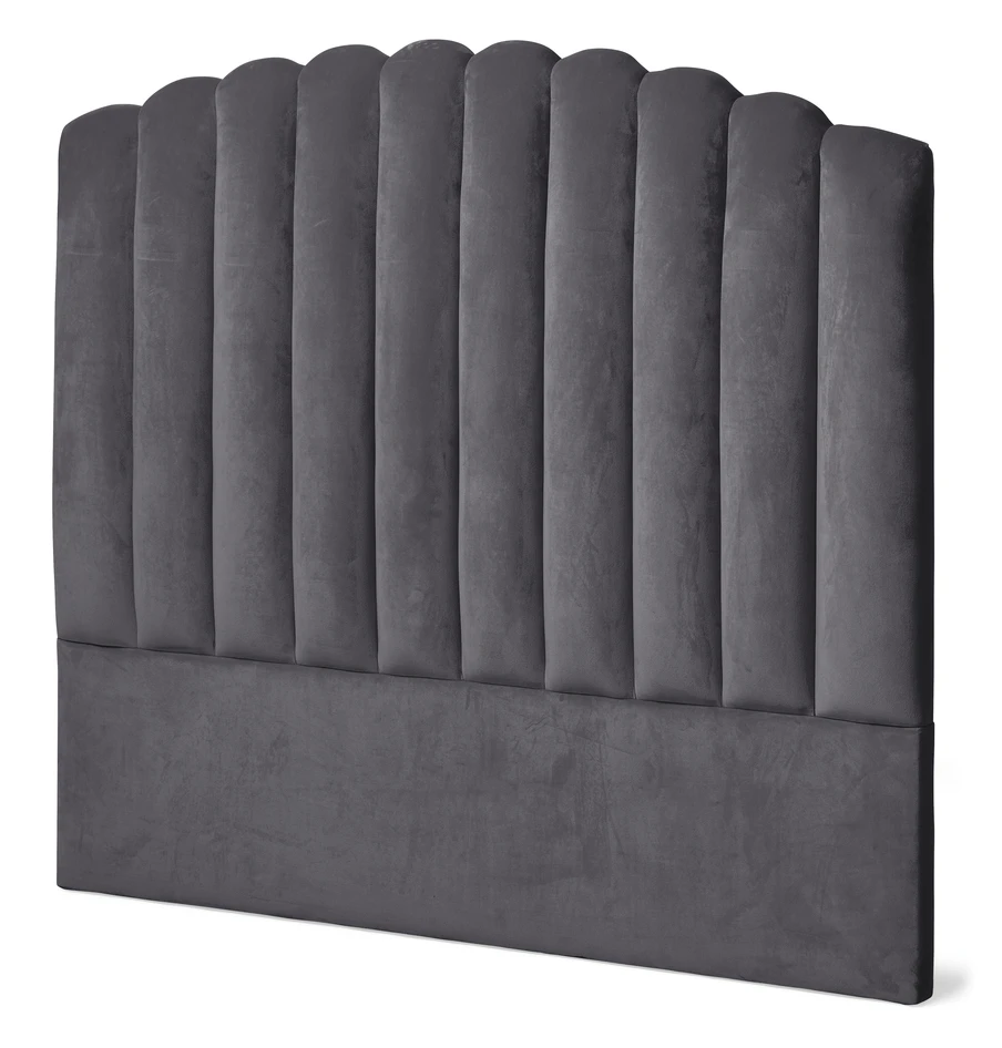 Snäcka  - Sänggavel, 120 cm - Grå