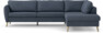 County - 2,5-sits soffa med divan höger - Blå