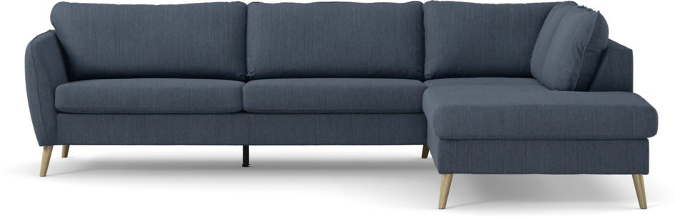 County - 2,5-sits soffa med divan höger - Blå
