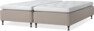 Delux Sense - Ramsäng, dubbelsäng med bäddmadrass - Beige