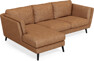 Madison Lux - 2-sits soffa med schäslong vänster - Orange