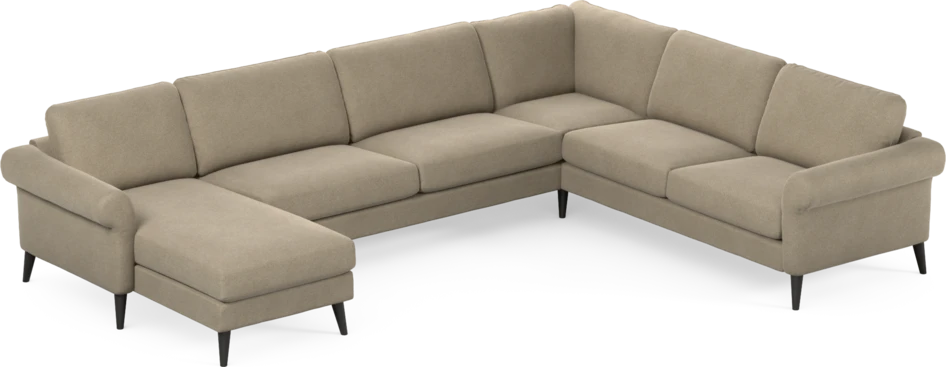 Bridge - Hörnsoffa, 3+2-sits med schäslong vänster - Beige