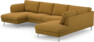 Madison Lux - 2-sits soffa med schäslong vänster och divan höger - Gul